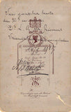 Van Den Hoek, August - Signed Cabinet Photo 1917