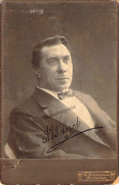 Van Den Hoek, August - Signed Cabinet Photo 1917