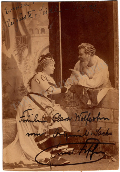 Seidl-Kraus, Auguste - Fischer, Emil - Double Signed Photograph