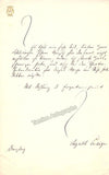Crelinger, Auguste - Autograph Note Signed