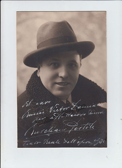 Pertile, Aureliano - Signed Photograph 1921