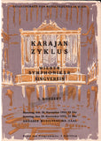 Karajan, Herbert von - Lot of 10 Programs Wiener Symphoniker 1949-1953