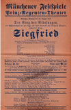 Krauss, Clemens - Programs Der Ring Cycle Munich 1926