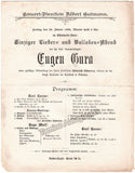 Singing Recital Programs Vienna 1898-1913 - Lot of 5