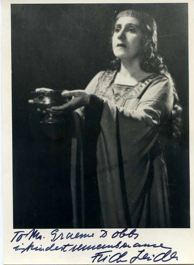 Leider, Frida - Signed photo as Isolde