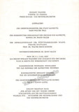 Wagner, Wieland - Official program for his Mourning Ceremony 1966