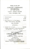 Solomon - Concert Program London 1947