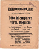 Klemperer, Otto - 2 Berlin Concert Programs 1930