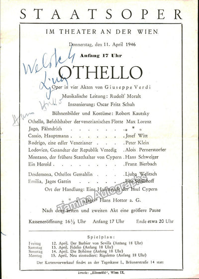 HOTTER, Hans - WELITSCH, Ljuba