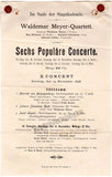 Waldemar Meyer Quartett - 3 Programs Berlin 1898-1899