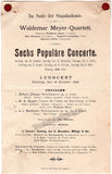 Waldemar Meyer Quartett - 3 Programs Berlin 1898-1899
