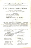 Wiener Akademischer Wagner-Verein - Program Lot 1895-1901