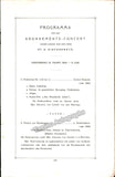 Diepenbrock, Alphons - Program Concertgebouw Orchestra, Amsterdam 1908