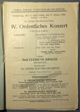 Krauss, Clemens - Set of 5 Mahler Programs 1924-1926