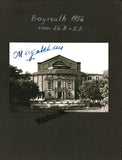 Khan, Aga (III) - Signed Bayreuth 1956 Postcard