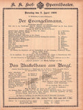 Vienna State Opera - Program Lot 1900