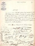 Berlioz, Hector - Halevy, Fromental - Adam, Adolph - Signed Document 1849