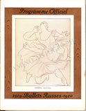 Ballet Russes Diaghilev - Program Paris 1919-1920