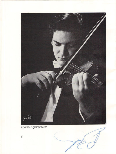 Zukerman, Pinchas - Barenboim, Daniel - Double Signed Program London 1971