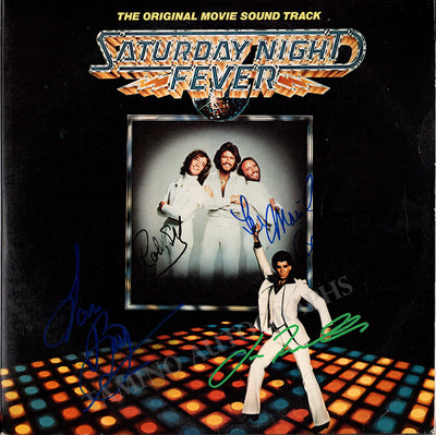 Bee Gees - Travolta, John - Signed Double LP Record "Saturday Night Fever"