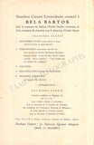 Bartok, Bela - Signed Progam Antwerp 1938