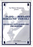 Berglund, Paavo - Signed Program Leeds 1984