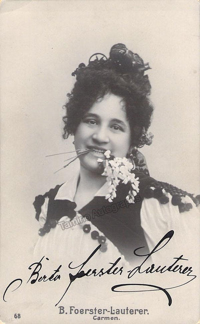 FOERSTER-LAUTERER, Berta