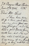 Palmer, Bessie - Autograph Letter Signed 1906