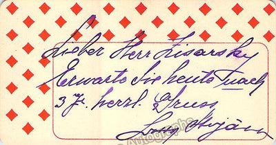 Stojan, Betty - Signed Card