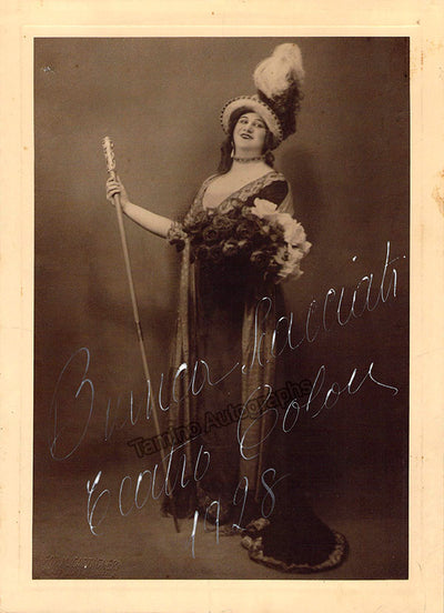 Scacciati, Bianca - Signed Photograph in Tosca 1928