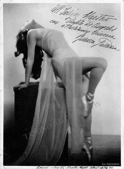 Gallizia, Bianca - Signed Photo 1934