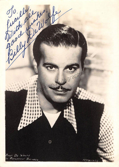 De Wolfe, Billy - Signed Photograph
