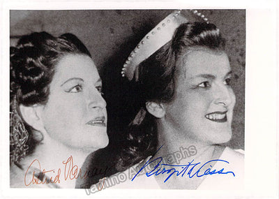 Varnay, Astrid - Nilsson, Birgit - Double Signed Photograph