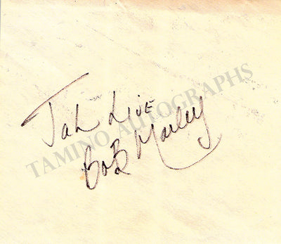 Marley, Bob - Signed Card