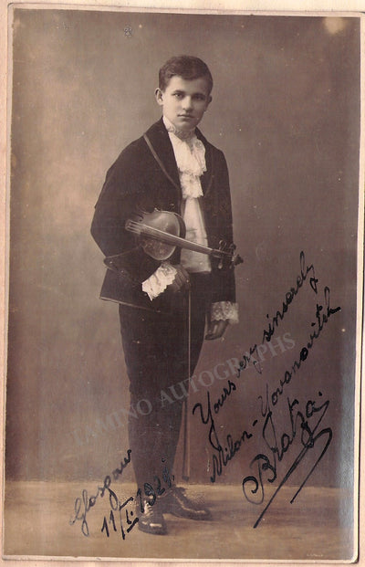 Bratza, Yovanovitch - Signed Photograph 1921