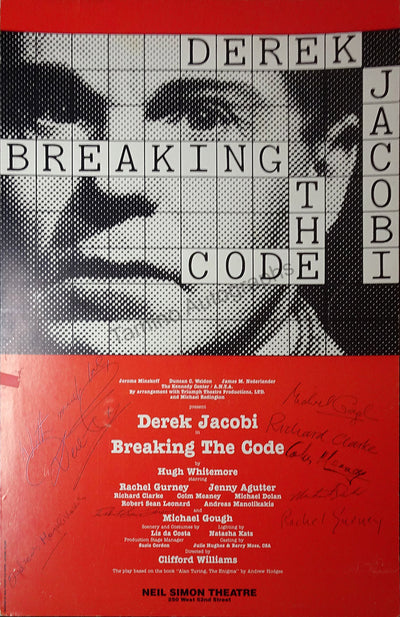 Jacobi, Derek - Poster "Breaking the Code" Signed by the Cast