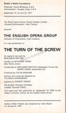 Britten, Benjamin - Pears, Peter & Others - The Turn of the Screw Program Signed