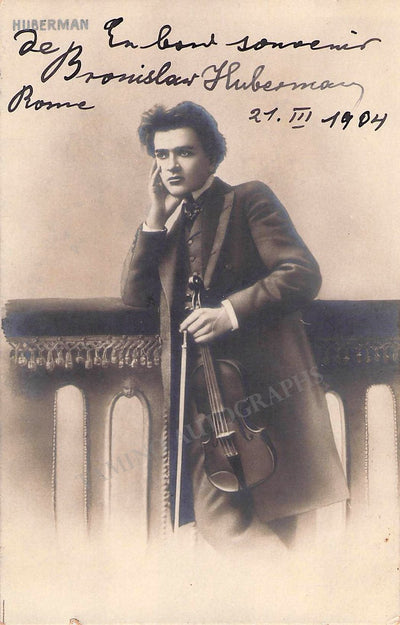 Huberman, Bronislaw - Signed Photo 1904