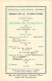 Huberman, Bronislav - Concert Programs Amsterdam