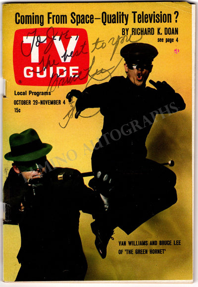 Lee, Bruce - Signed TV Guide Magazine