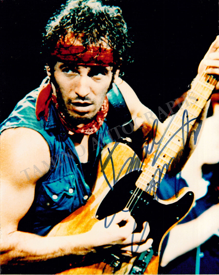 Springsteen Autograph Bruce Springsteen Autograph Signed Photograph