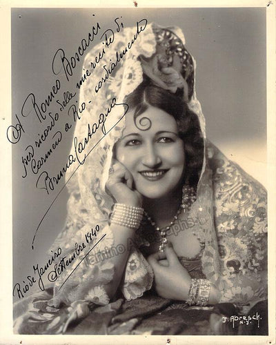 Castagna, Bruna - Signed Photo in Carmen 1940