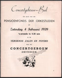 Walter, Bruno - Program Die Fledermaus Amsterdam 1939