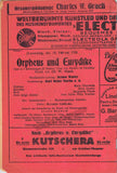 Walter, Bruno - Opera Program Lot 1920-1937