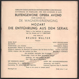 Walter, Bruno - Opera Program Lot 1920-1937