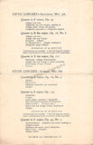 The Busch Quartet - Signed Program London 1951