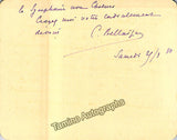 Bellaigue, Camille - 2 Autograph Notes Signed 1888