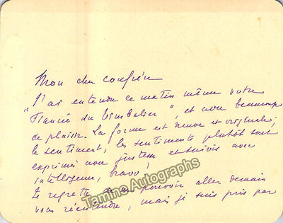 Bellaigue, Camille - 2 Autograph Notes Signed 1888