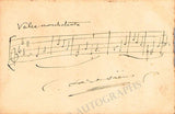 Saint-Saens, Camille - Autograph Music Quote Signed