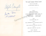 Bliss, Arthur - Campoli, Alfredo - Signed Program London 1954